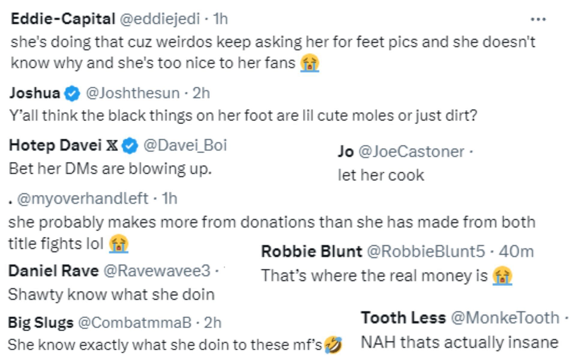 Screenshots from @BenTheBaneDavis on X